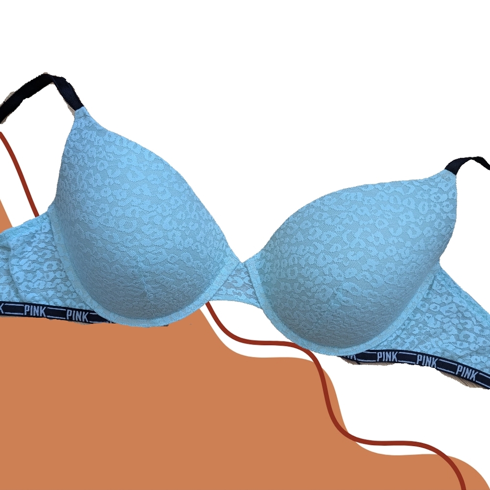 VS PINK Mint Leopard Print Push-up